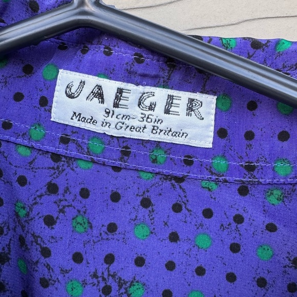 Purple Classic Blouse with Long Sleeves - Picture 2 of 7